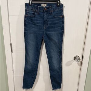 Madewell Women’s Dark Blue 10” High-Rise Skinny Jeans Size 29